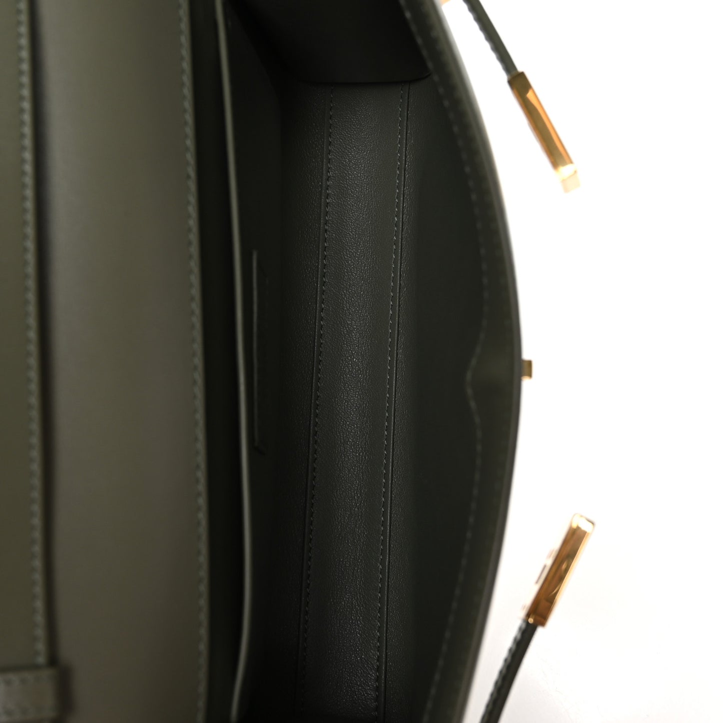 Smooth Calfskin Small Manhattan Shoulder Bag Light Green