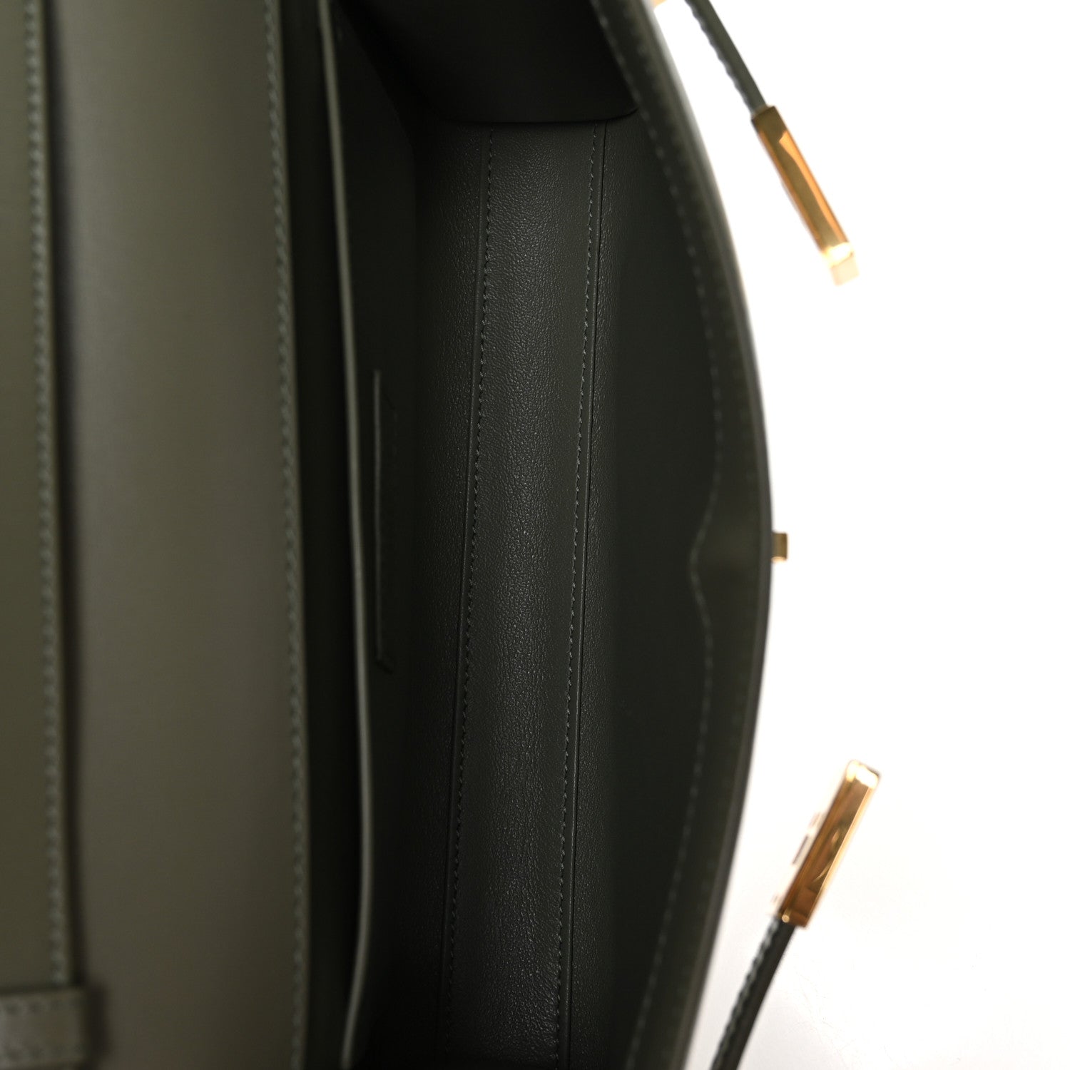 Saint Laurent Smooth Calfskin Small Manhattan Shoulder Bag Light Green 5 of 11