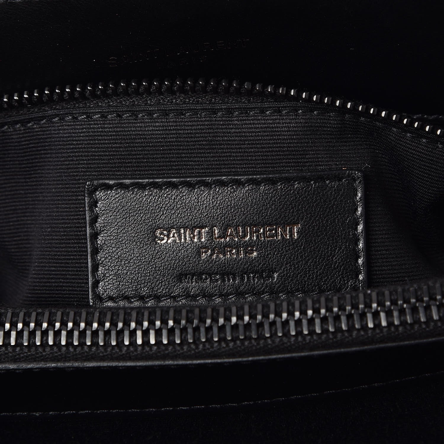 Saint Laurent Calfskin Y Quilted Monogram Medium Loulou Chain Satchel Black 7 of 9