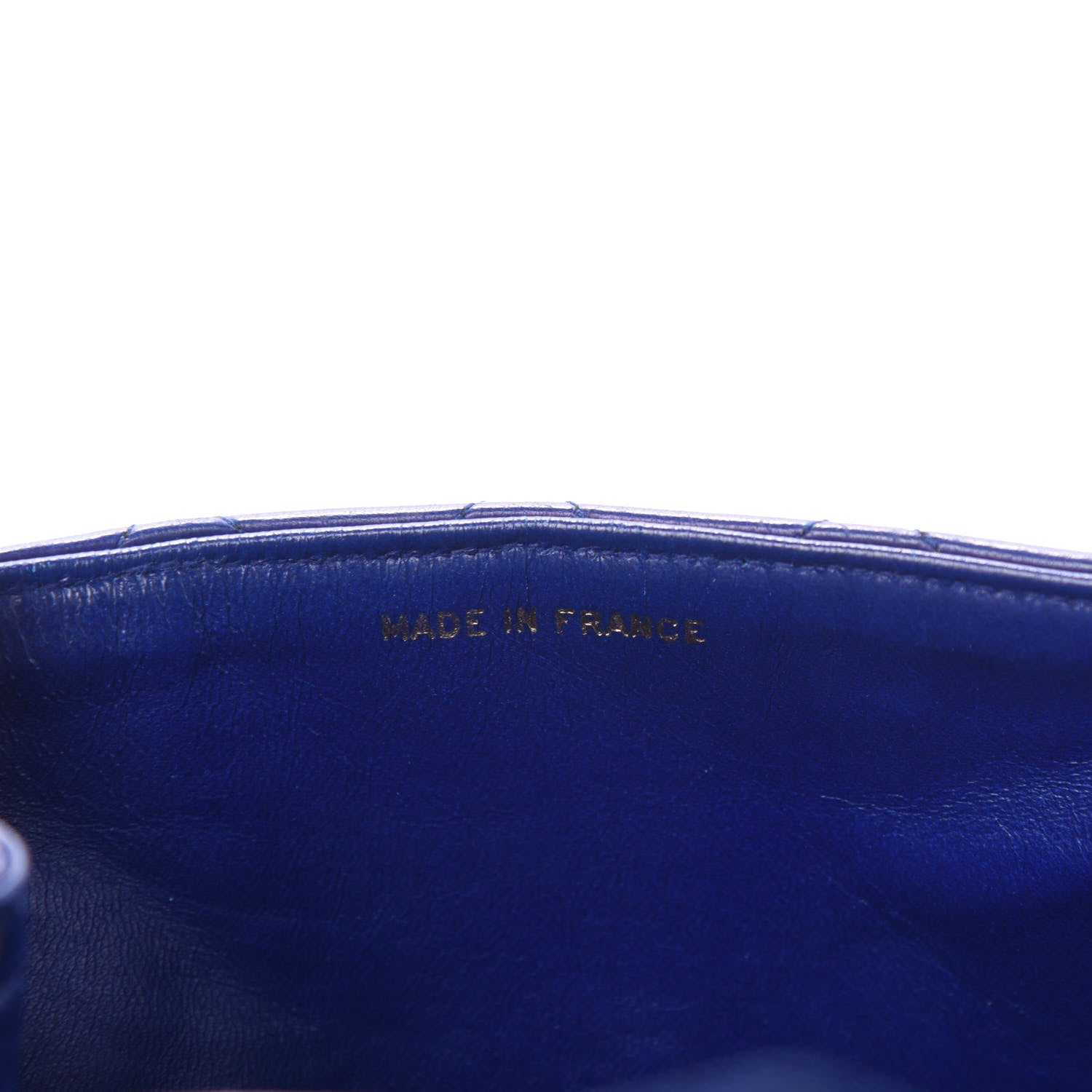 Chanel Lambskin Quilted Small Single Flap Blue 9 of 12
