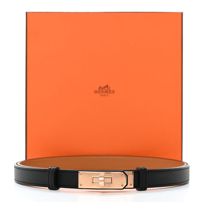 Hermes Epsom Kelly Belt Black 5 of 5