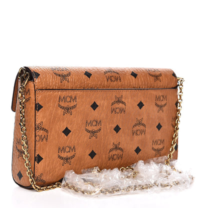 MCM Visetos Millie Wallet On Chain Cognac 3 of 8
