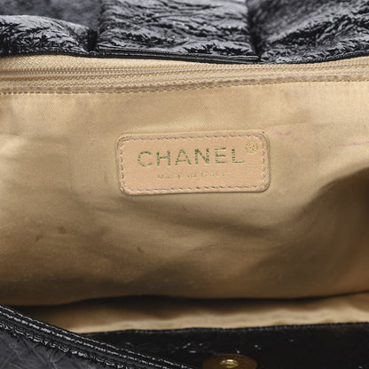 Chanel Vinyl XXL Rock and Chain Flap Black 6 of 12