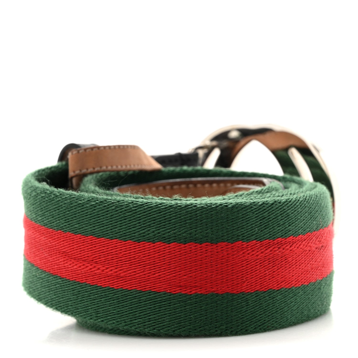 Gucci Canvas Web Interlocking G Belt 110 44 Black 2 of 5