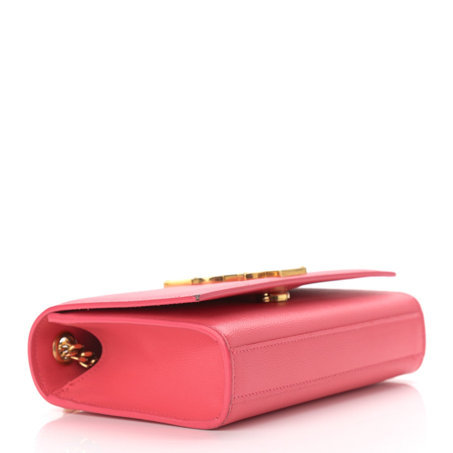 Saint Laurent Grain De Poudre Small Classic Monogram Kate Satchel Lipstick Fuchsia 4 of 15
