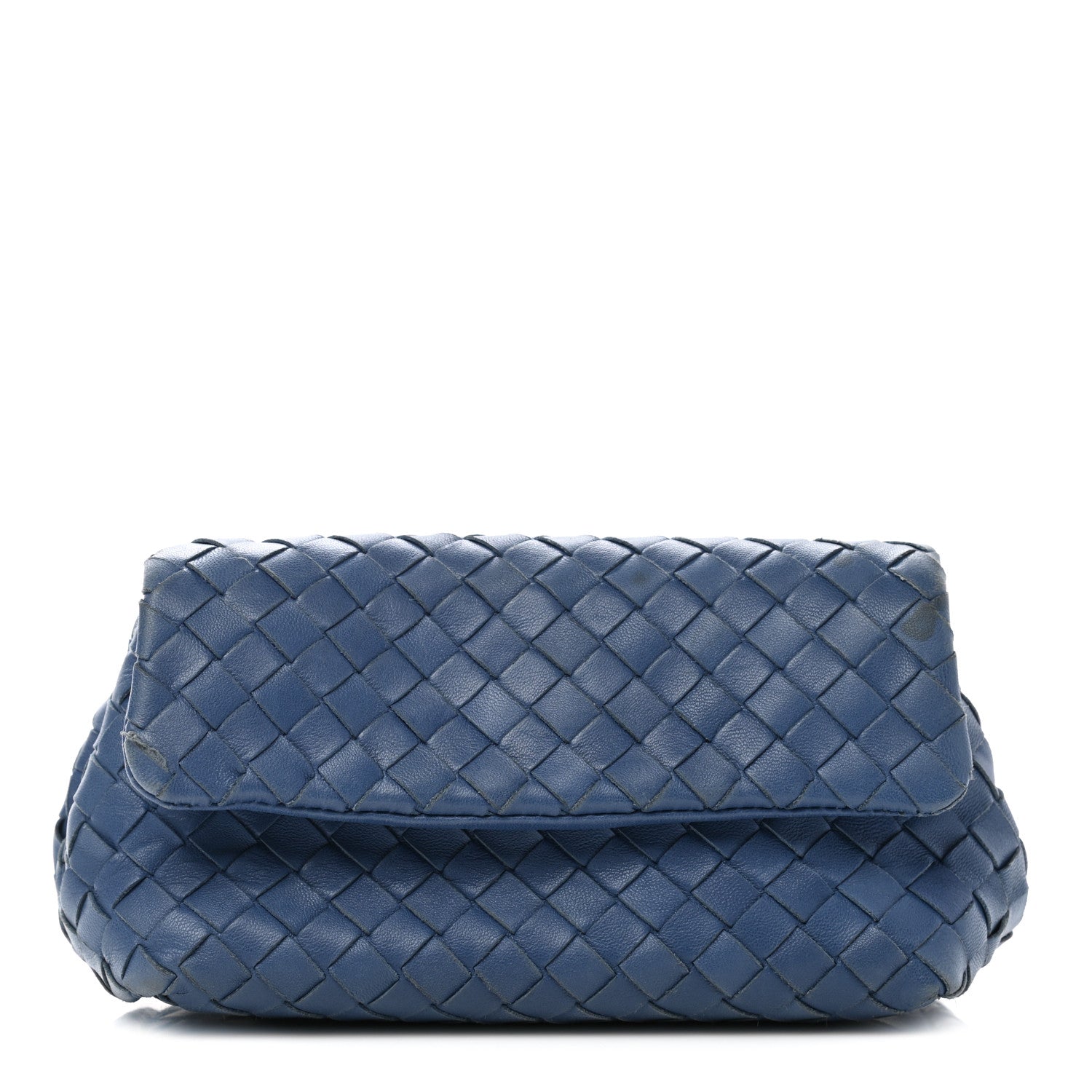 Bottega Veneta Nappa Intrecciato Cosmetic Case Storm Blue 1 of 11