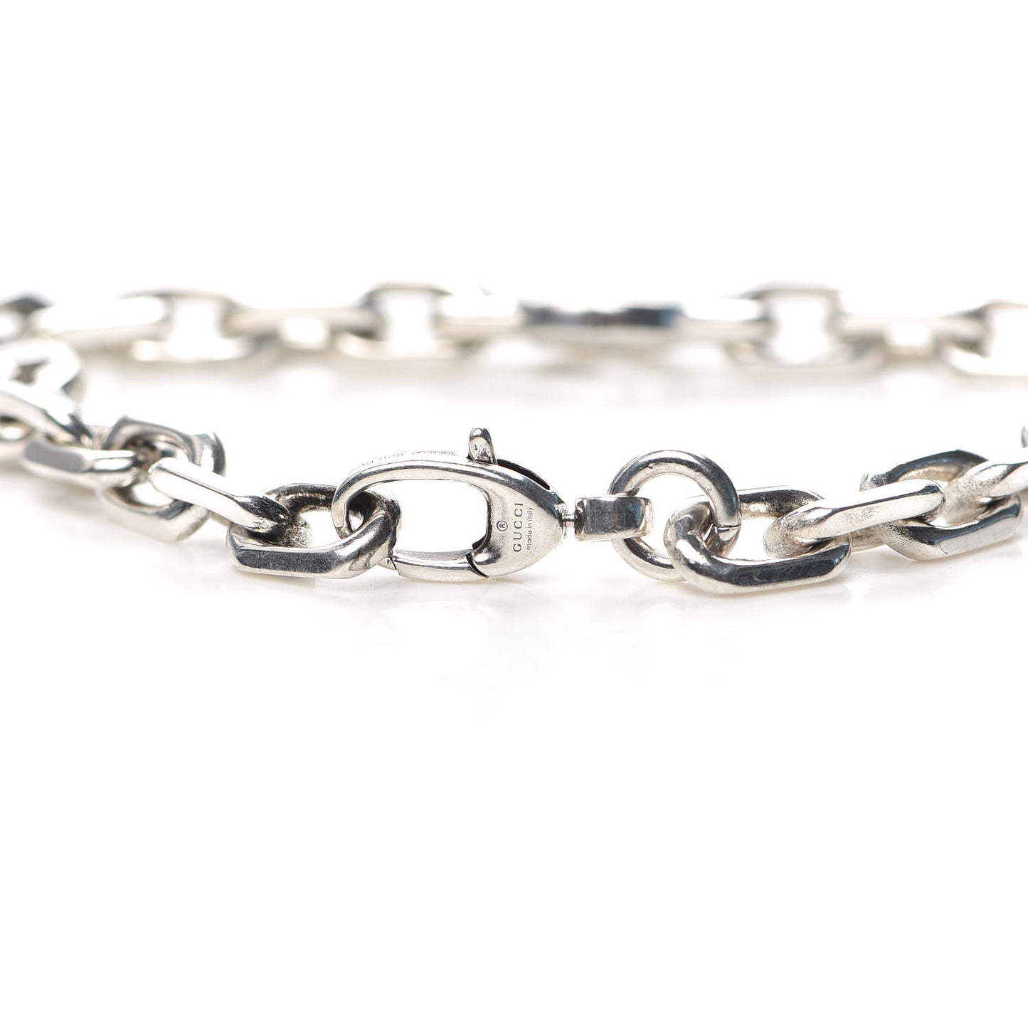 Sterling Silver Narrow Interlocking G Link Bracelet