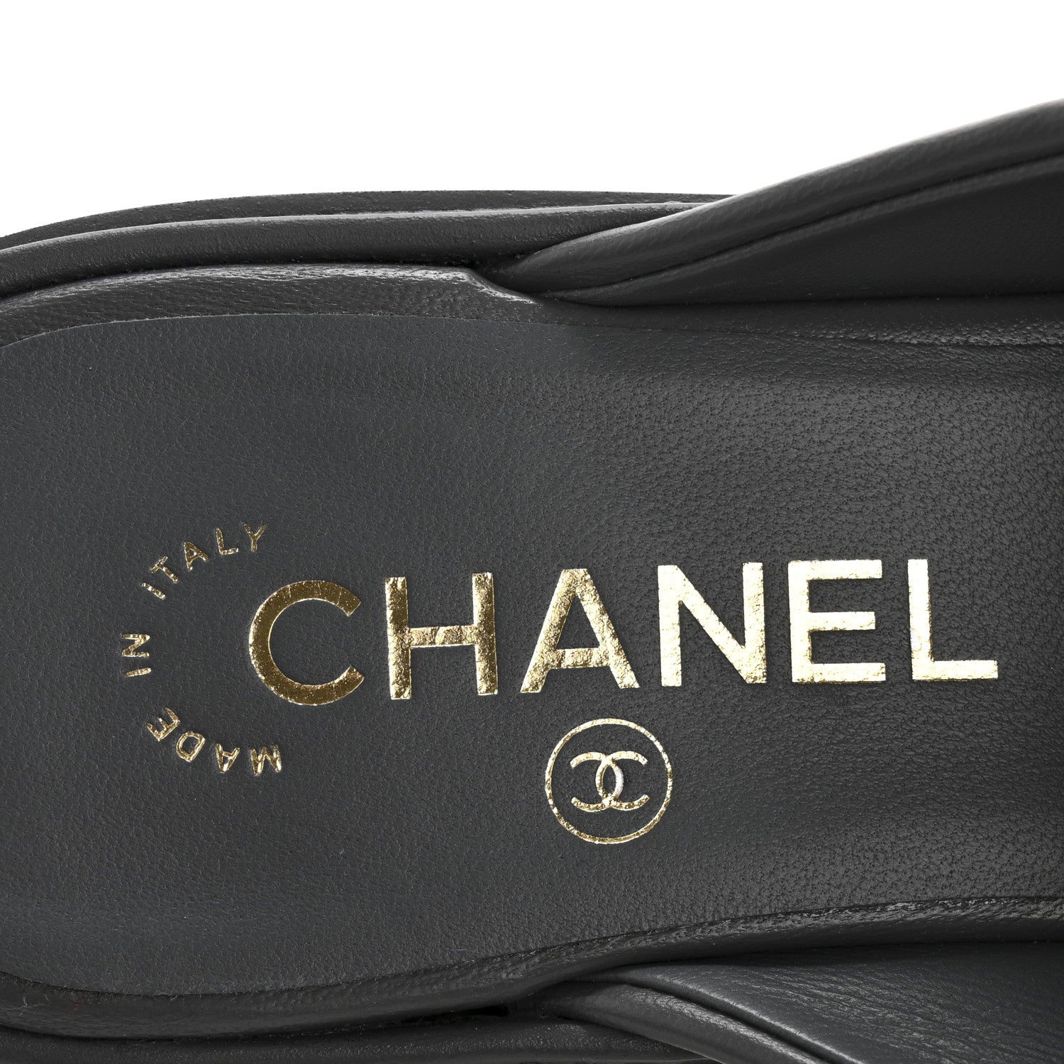 Chanel Lambskin Quilted CC Turnlock Mules 39 Grey 8 of 9
