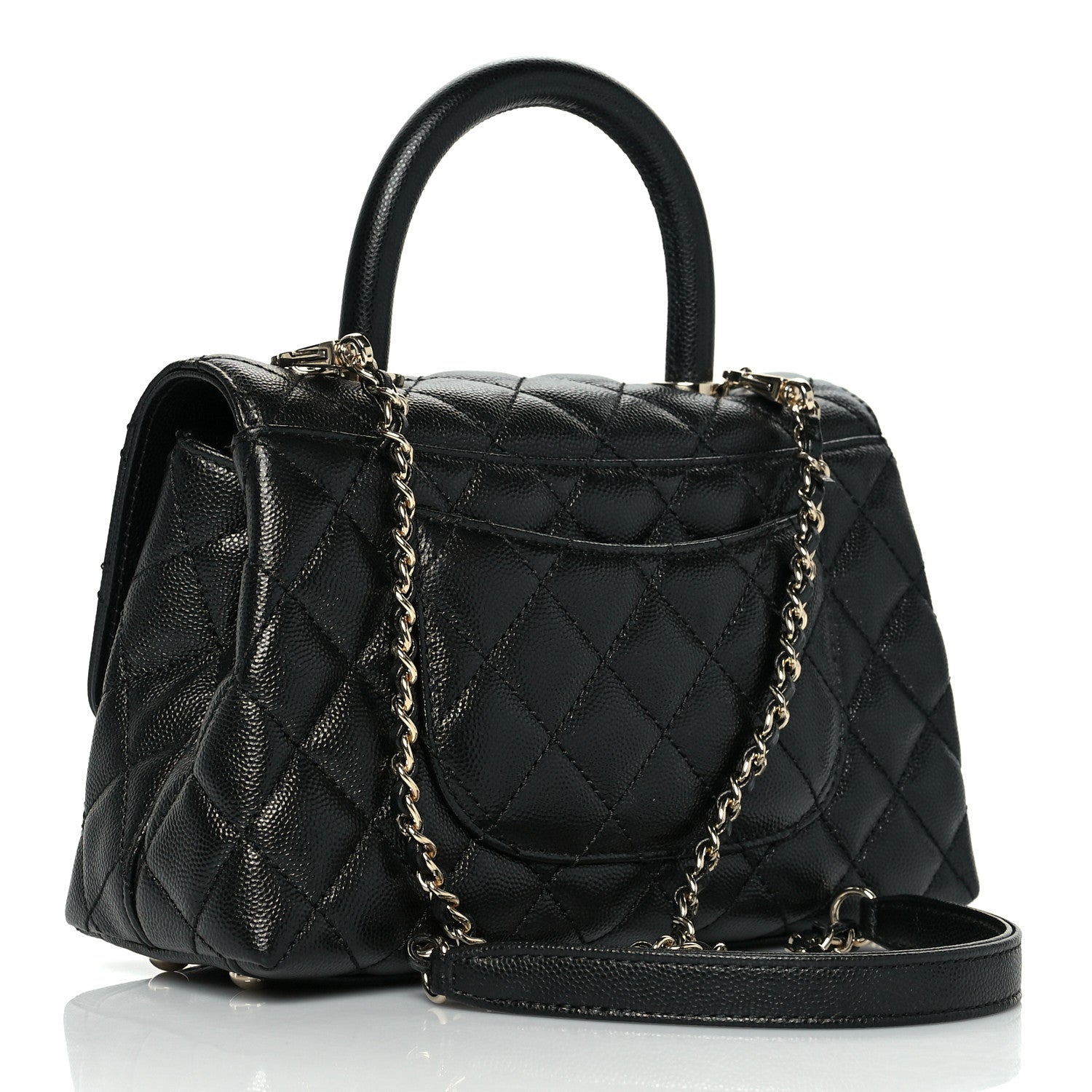 Chanel Caviar Quilted Mini Coco Handle Flap Black 3 of 10