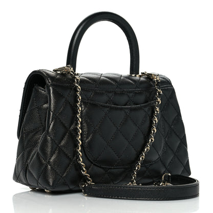 Chanel Caviar Quilted Mini Coco Handle Flap Black 3 of 10