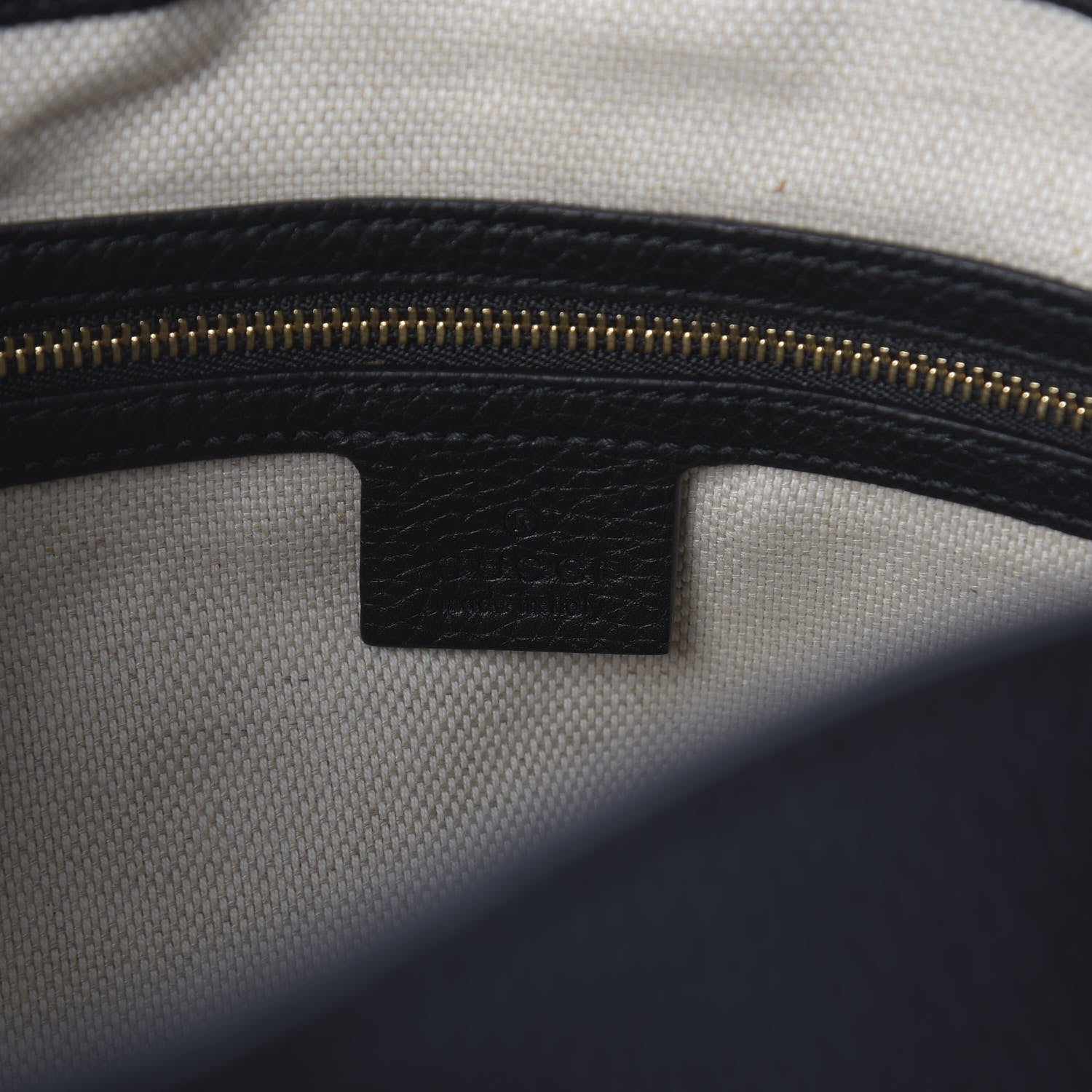 Gucci Pebbled Calfskin Medium Soho Chain Shoulder Bag Black 6 of 9