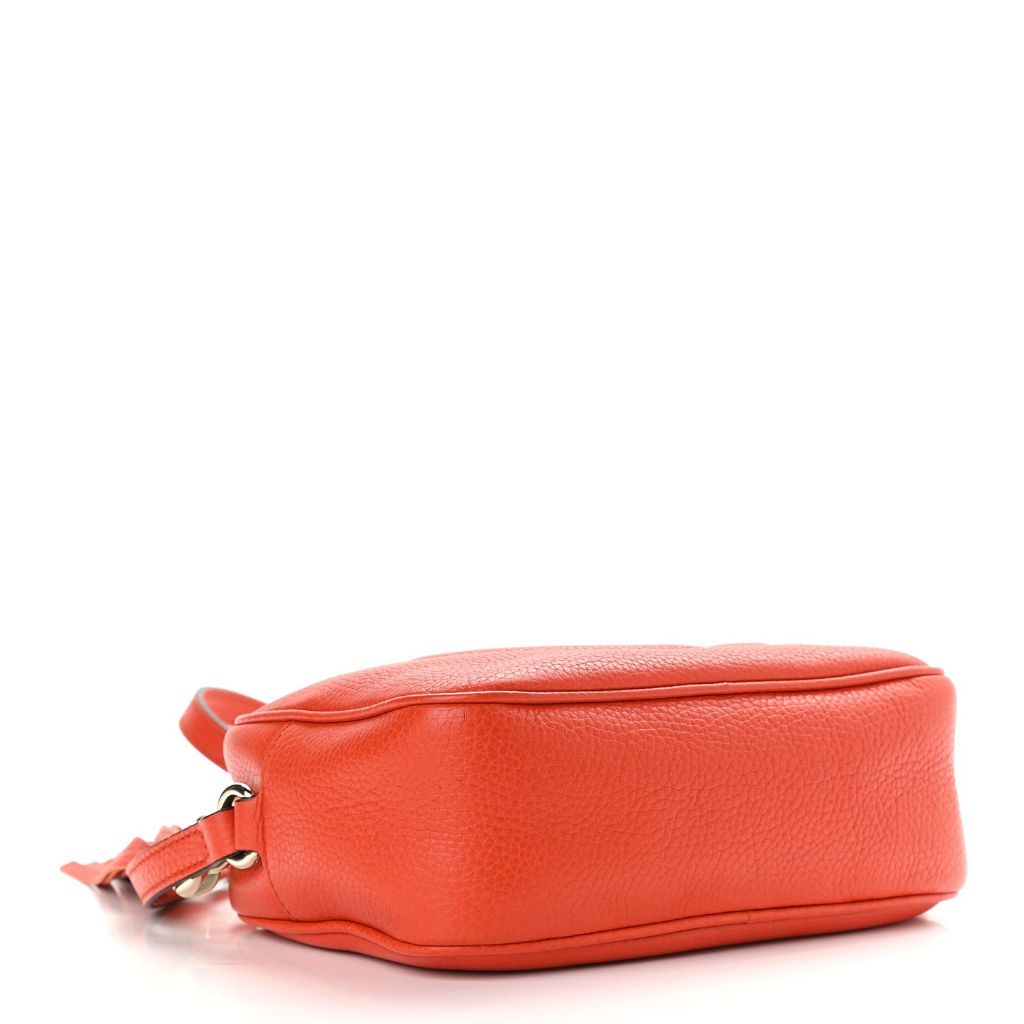 Pebbled Calfskin Small Soho Disco Bag Sun Orange