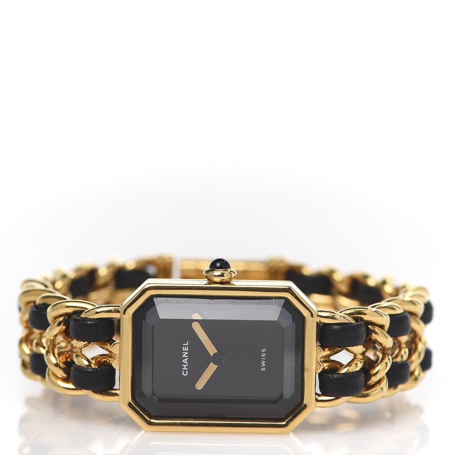 Chanel Stainless Steel Lambskin 20mm Chain Premiere Quartz Watch Gold M 3 of 6