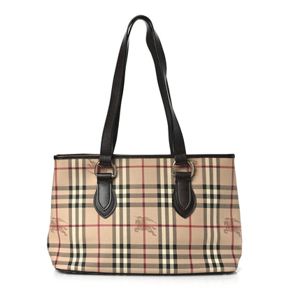 Burberry Haymarket Check Medium Regent Tote Chocolate 1 of 9