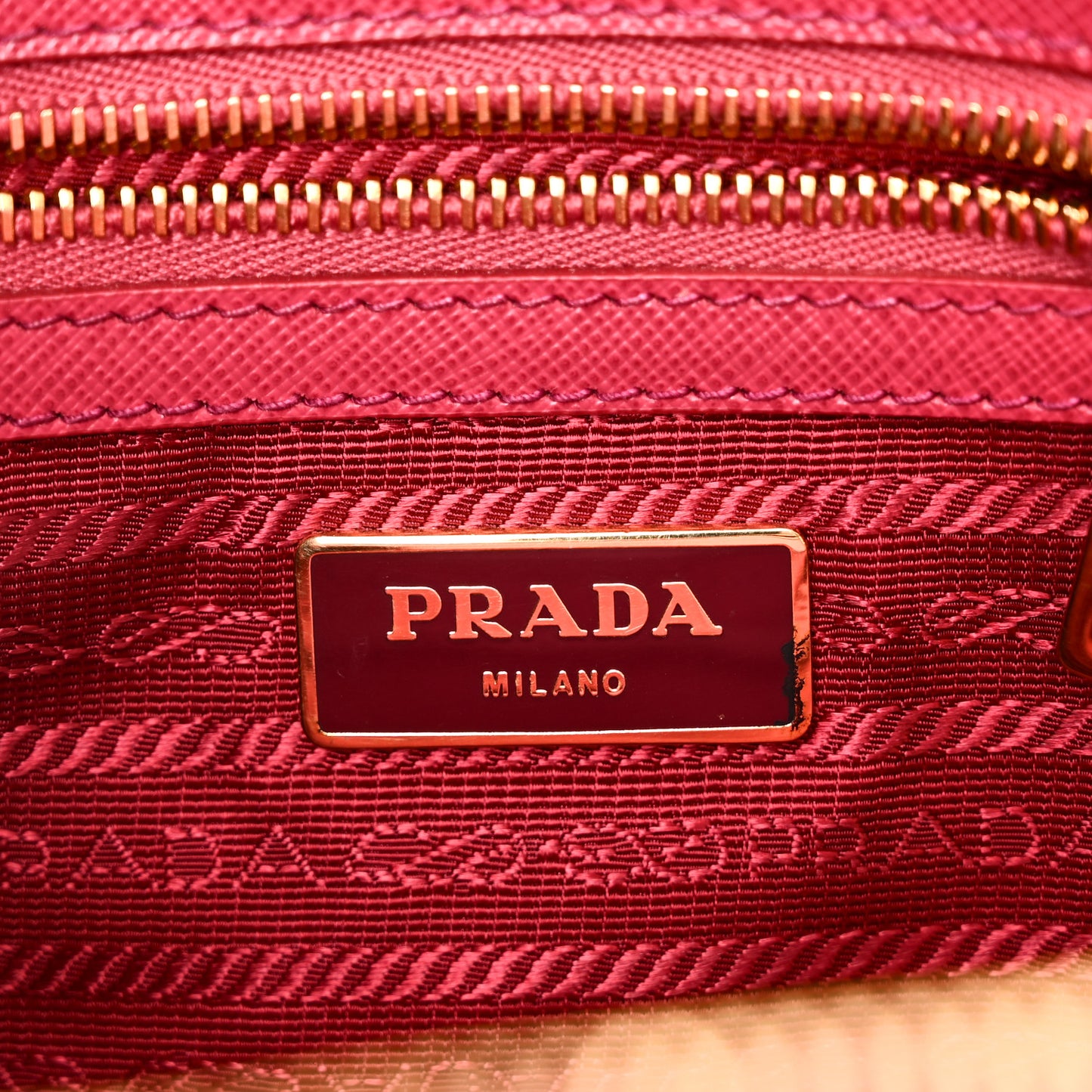 Saffiano Mini Galleria Double Zip Tote Peonia