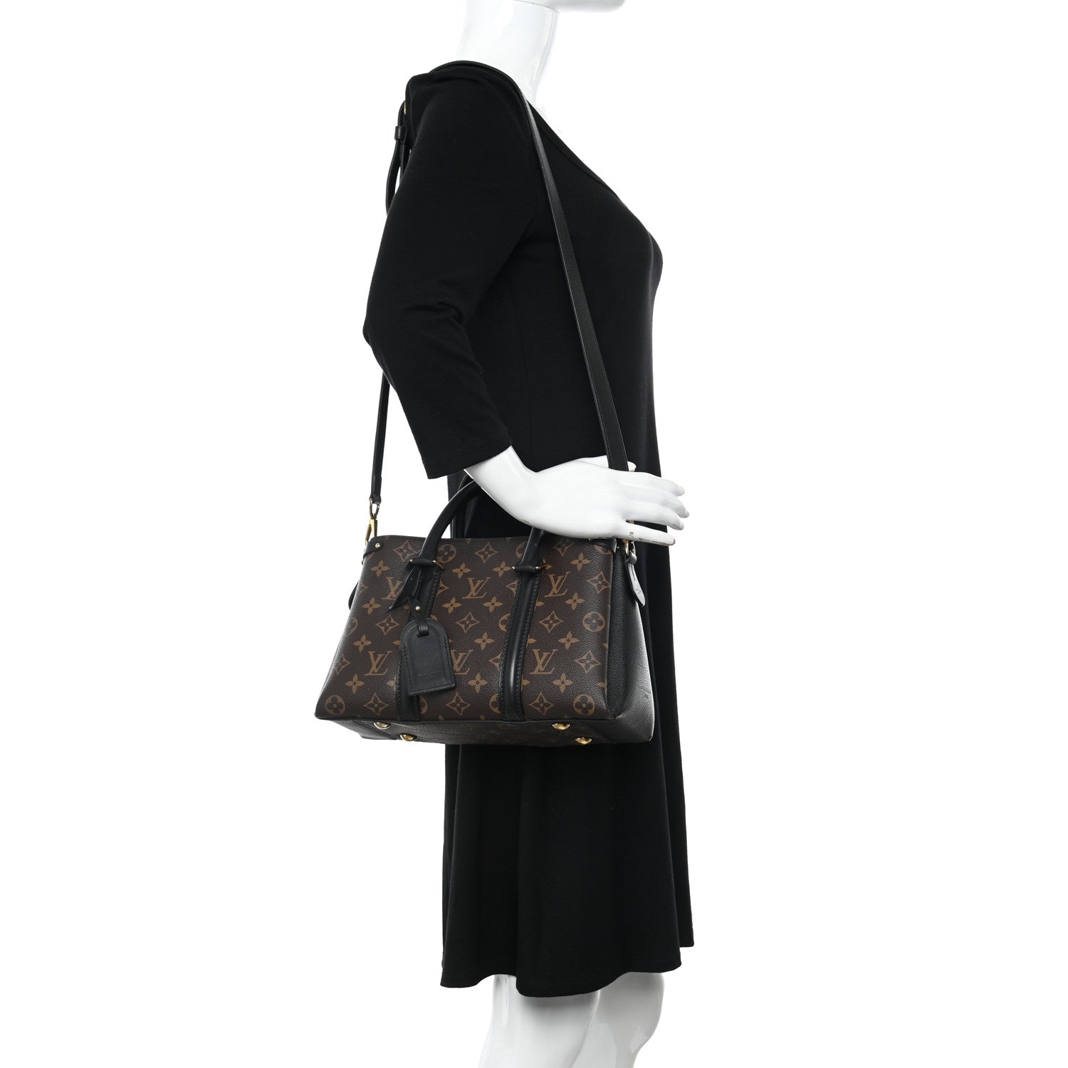 Louis Vuitton Monogram Soufflot BB Black 2 of 12