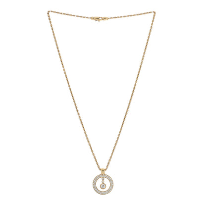 Roberto Coin 18K Yellow Gold Diamond Cento O Pave Necklace 3 of 5