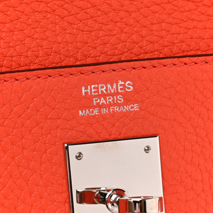Hermes Taurillon Clemence Kelly Retourne 32 Capucine 6 of 10