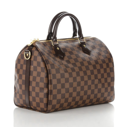 Louis Vuitton Damier Ebene Speedy Bandouliere 30 3 of 9