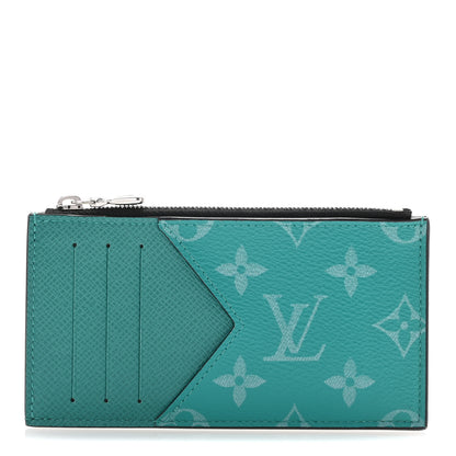 Louis Vuitton Taigarama Coin Card Holder Miami Green 1 of 11