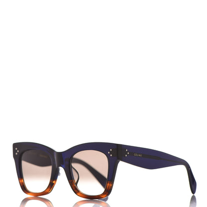 Celine Catherine Sunglasses CL 41098/F/S Blue Havana 1 of 7