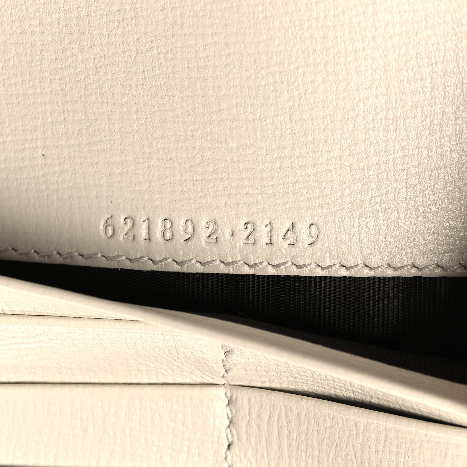 Gucci GG Supreme Monogram Azalea Calfskin Horsebit 1955 Wallet On Chain Beige Ebony Mystic White 7 of 10