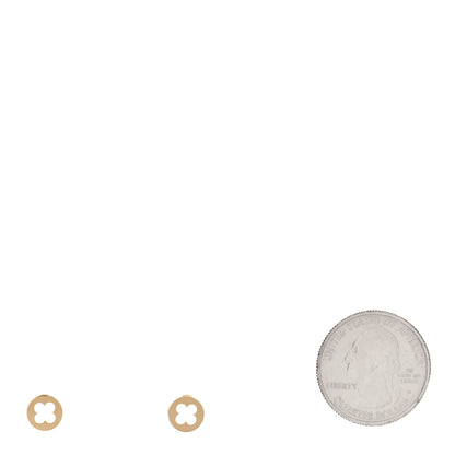 Louis Vuitton 18K Yellow Gold Empreinte Ear Studs Earrings 2 of 5
