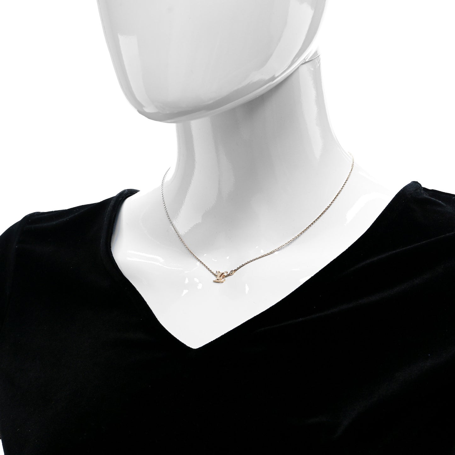 18K Pink Gold Diamond Idylle Blossom LV Pendant Necklace