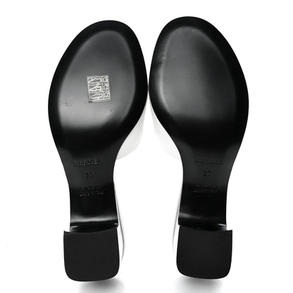 Hermes Calfskin Dreamy Sandals 37 White 5 of 11