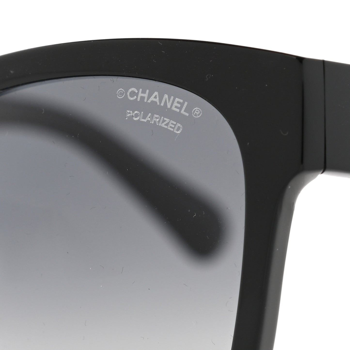 Acetate Polarized Square CC Sunglasses 5380 Black