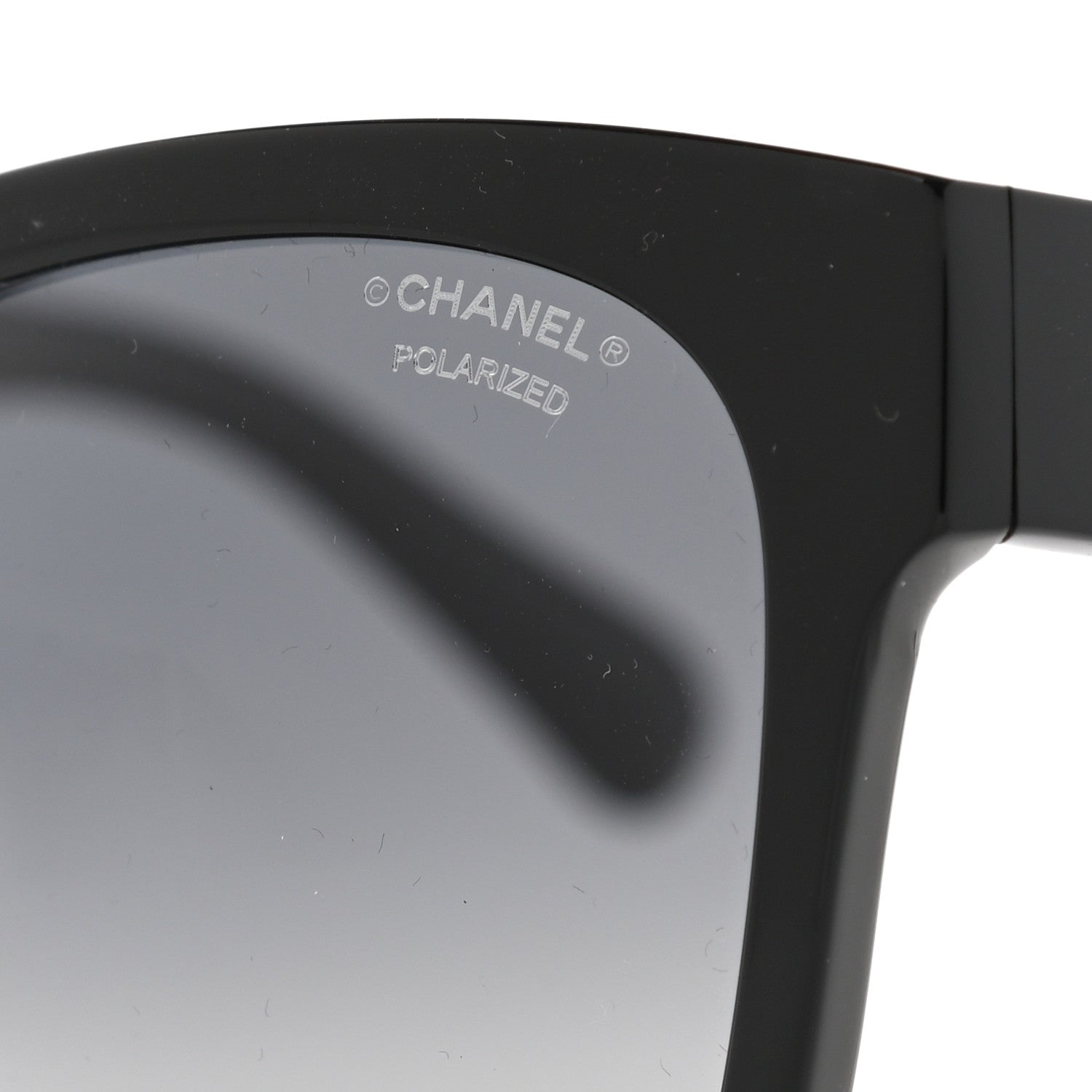 Chanel Acetate Polarized Square CC Sunglasses 5380 Black 7 of 8