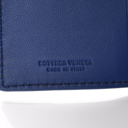 Bottega Veneta Intrecciato VN Card Case Black Blue 6 of 8