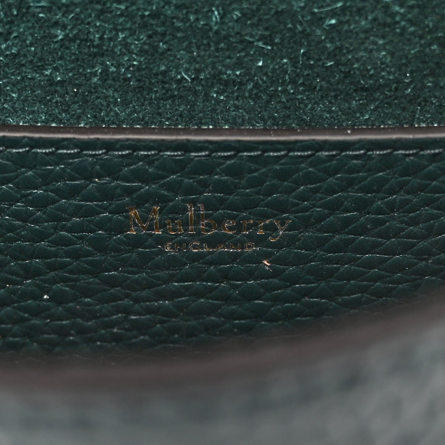 Small Classic Grain Calfskin Small Lily Flap Dark Green