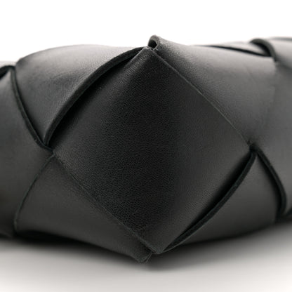 Bottega Veneta Lambskin Maxi Intrecciato Small Cassette Camera Bag Black 8 of 9