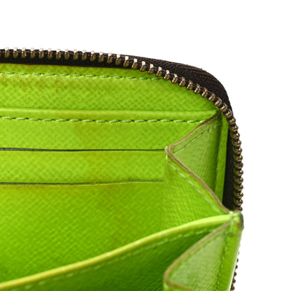 Louis Vuitton Monogram Graffiti Zippy Coin Purse Wallet Green 10 of 10