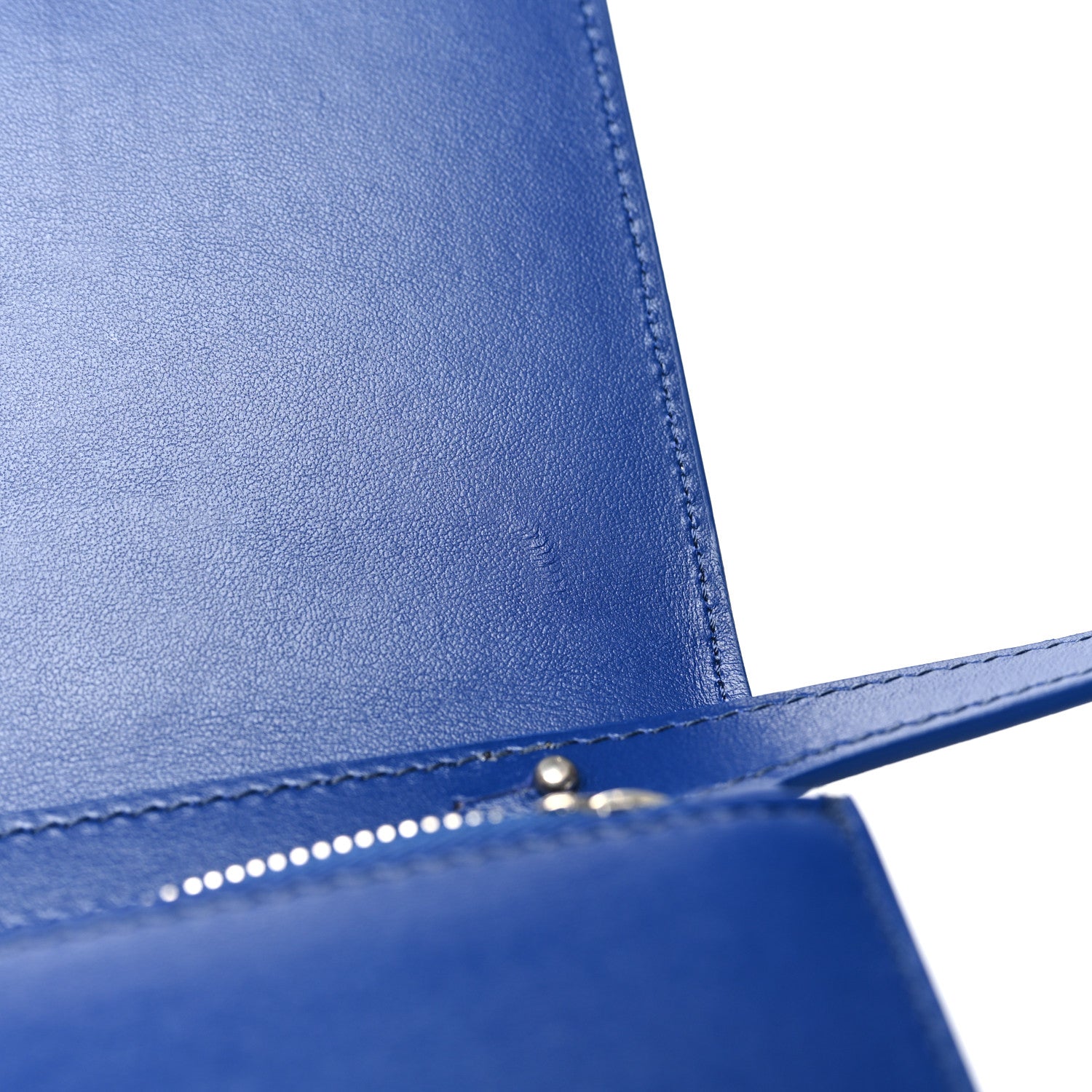 Off-White Calfskin Jitney 0.5 Crossbody Bag Blue 11 of 11