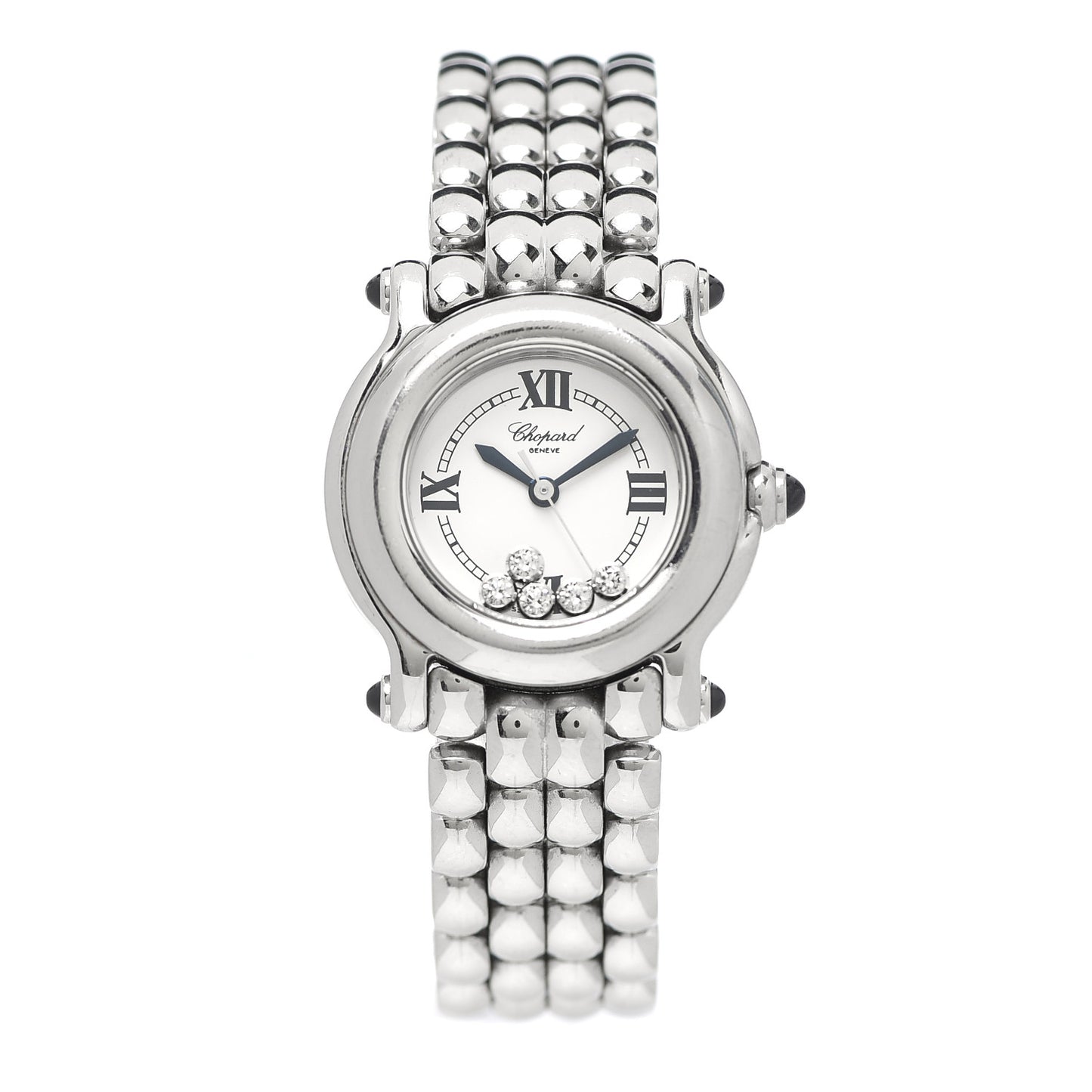Stainless Steel 5 Diamond 26mm Happy Sport Quartz Watch