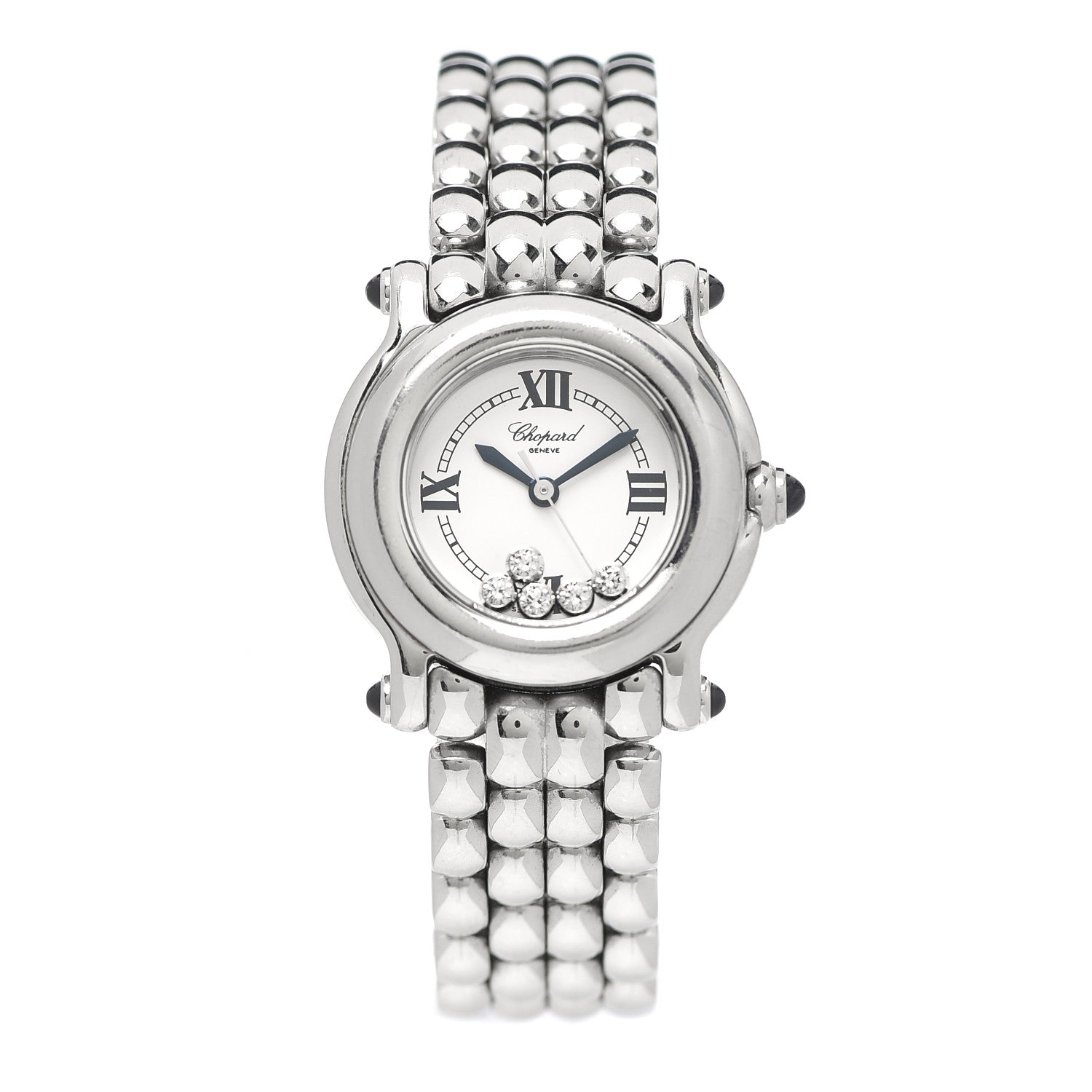 Chopard Stainless Steel 5 Diamond 26mm Happy Sport Quartz Watch 1 of 6
