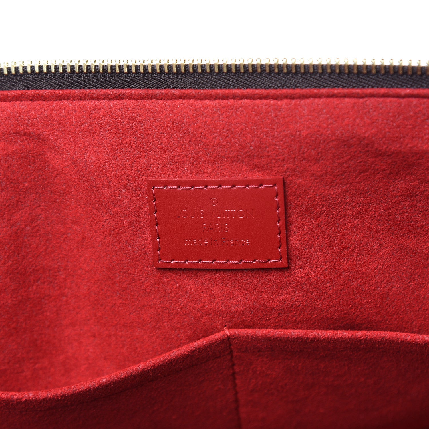 Louis Vuitton Damier Ebene Caissa Tote MM Cherry 6 of 12