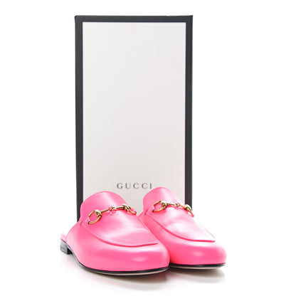 Gucci Calfskin Womens Princetown Slippers 36.5 Fuxia Fluo 9 of 9