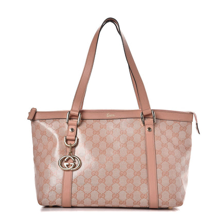 Gucci Crystal Monogram Medium Abbey Tote Blush 1 of 9