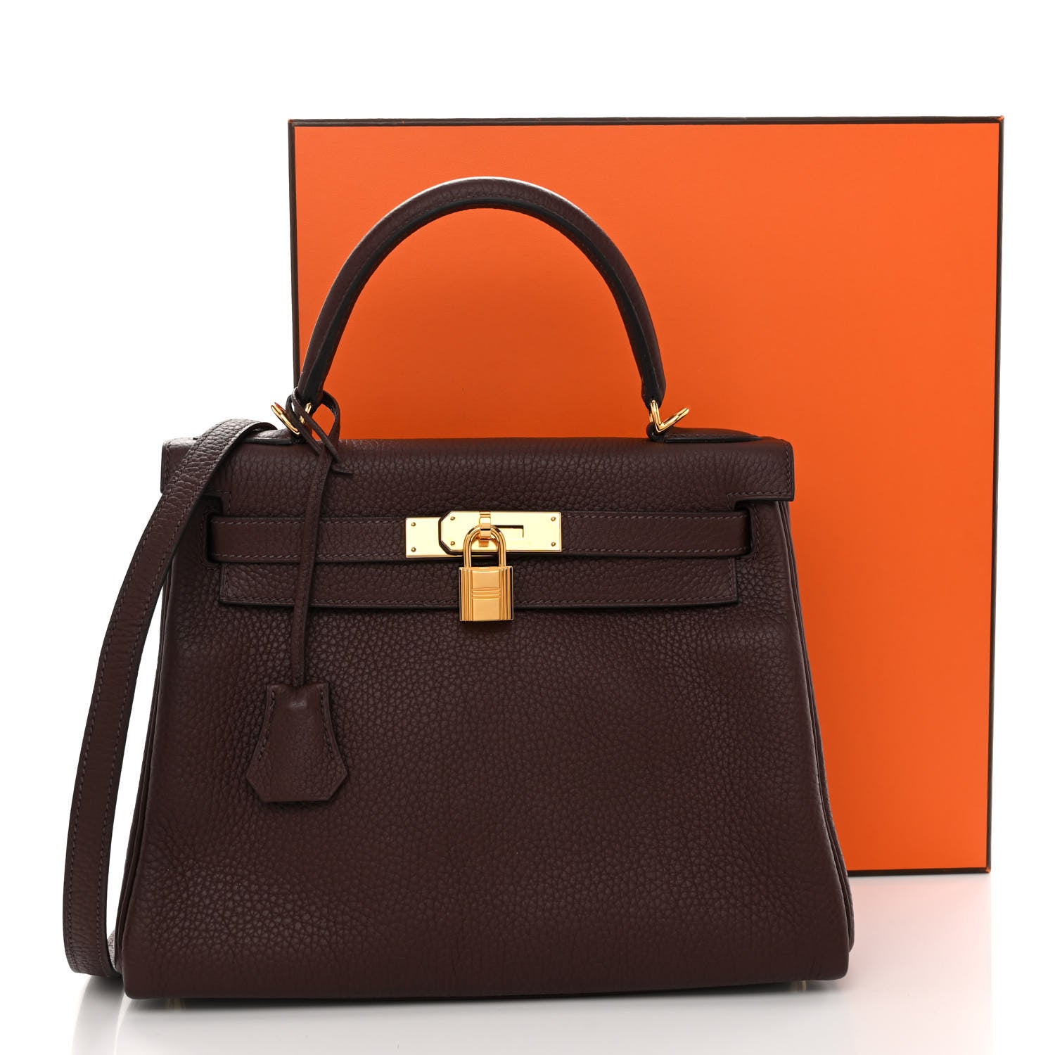 Hermes Taurillon Clemence Kelly Retourne 28 Havane 13 of 13