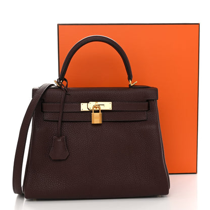 Hermes Taurillon Clemence Kelly Retourne 28 Havane 13 of 13