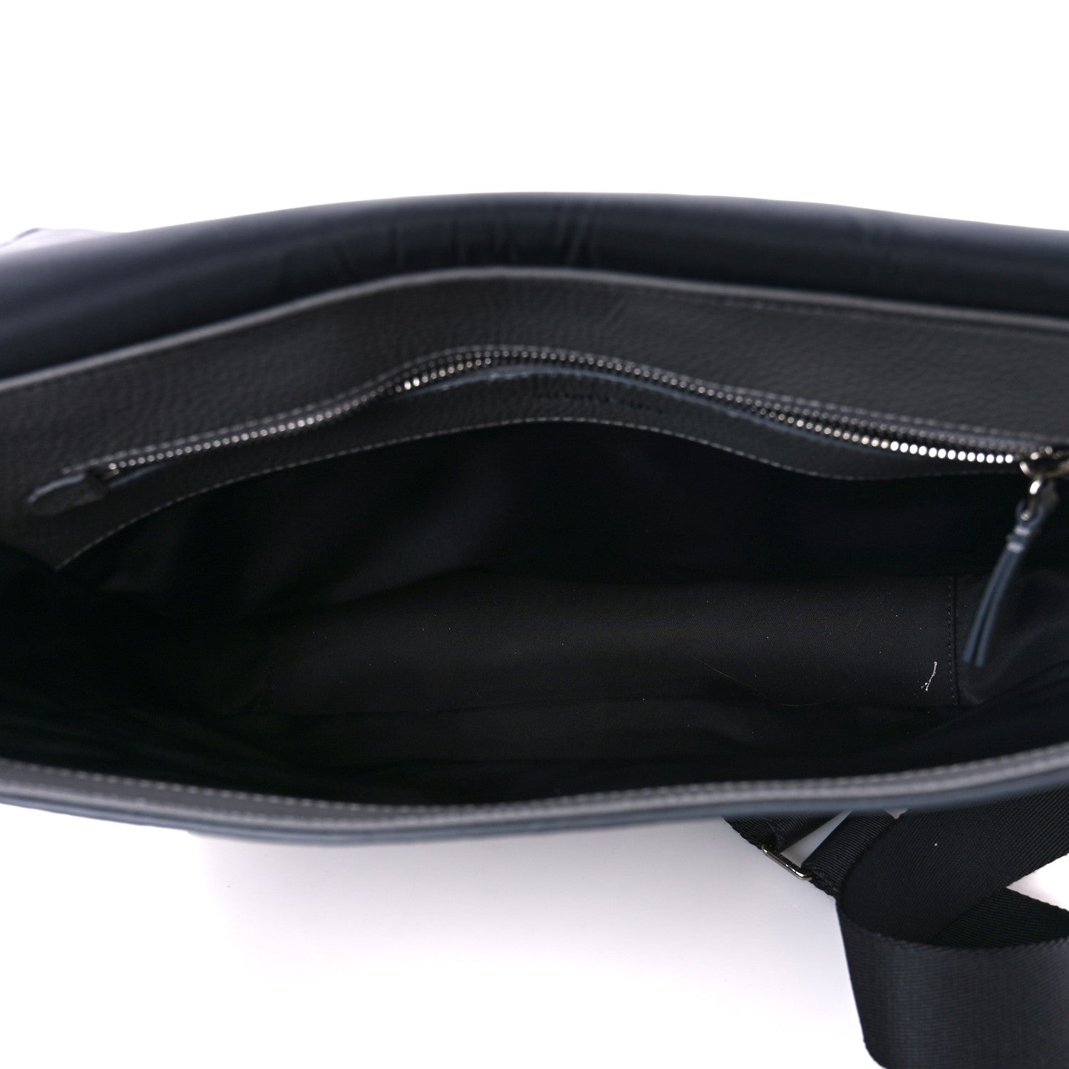 Burberry Calfskin Logo Messenger Charcoal Grey 5 of 13