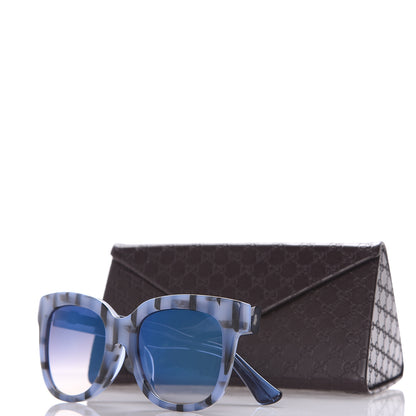Gucci Acetate Sunglasses GG 3756/F/S Blue 8 of 8