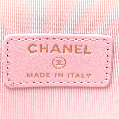 Chanel Caviar Quilted Mini Vanity Case With Chain Light Pink 6 of 13
