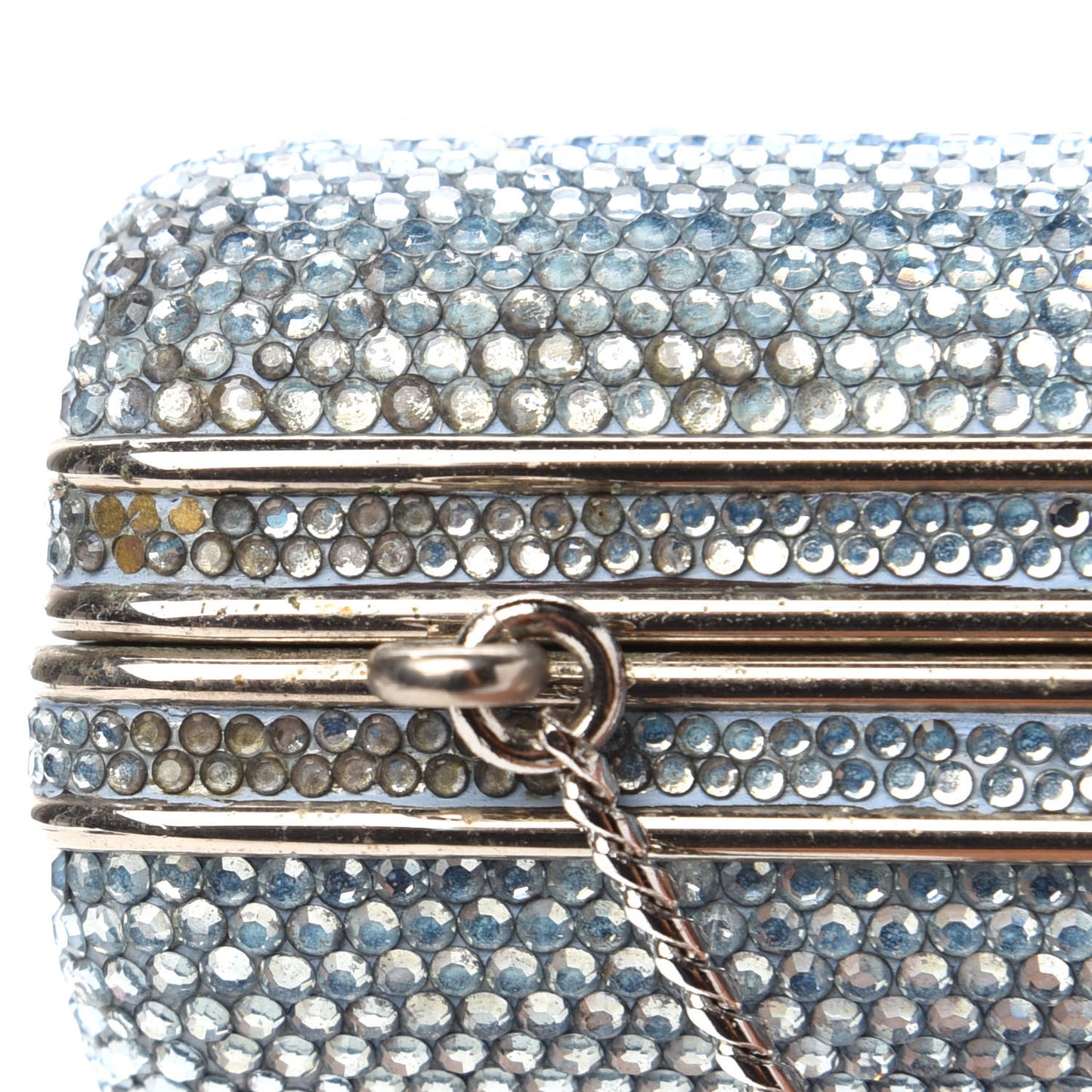 Swarovski Crystal Minaudiere Clutch Blue