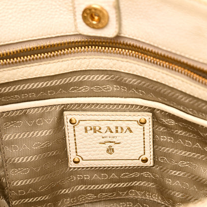 Prada Vitello Daino Tote Talco 6 of 10