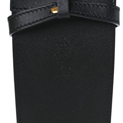 Gucci Moon Calfskin Pearl Double G 70mm Belt 75 30 Black Cream 3 of 5