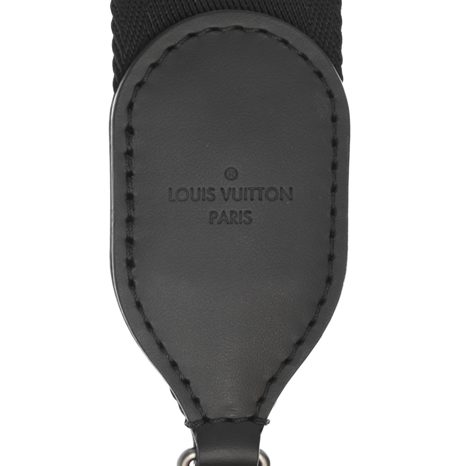 Louis Vuitton Nylon Calfskin Horizon Clutch Strap Black 3 of 7